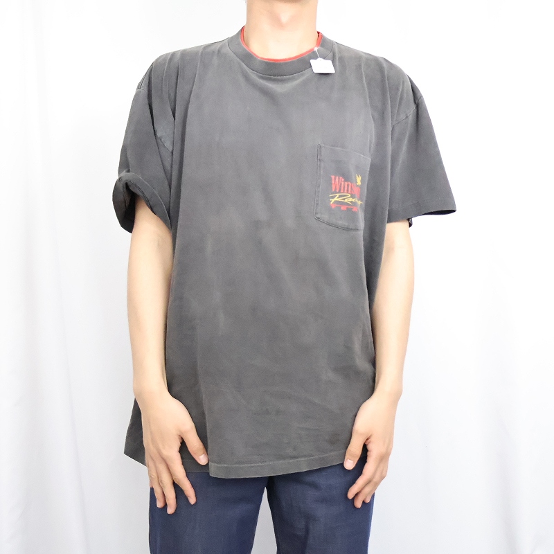 90s 90年代 ウィンストン 黒 ブラック 半袖 フェード│ヴィテージ古着