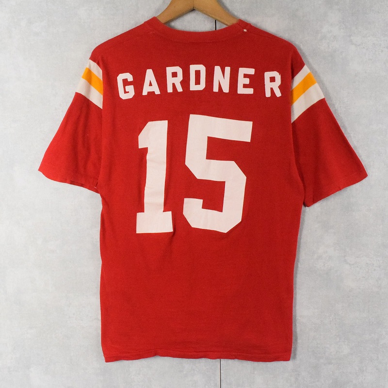 70s 80s 70年代 80年代 スポーツウェア 赤 レッド 半袖 アメリカ製