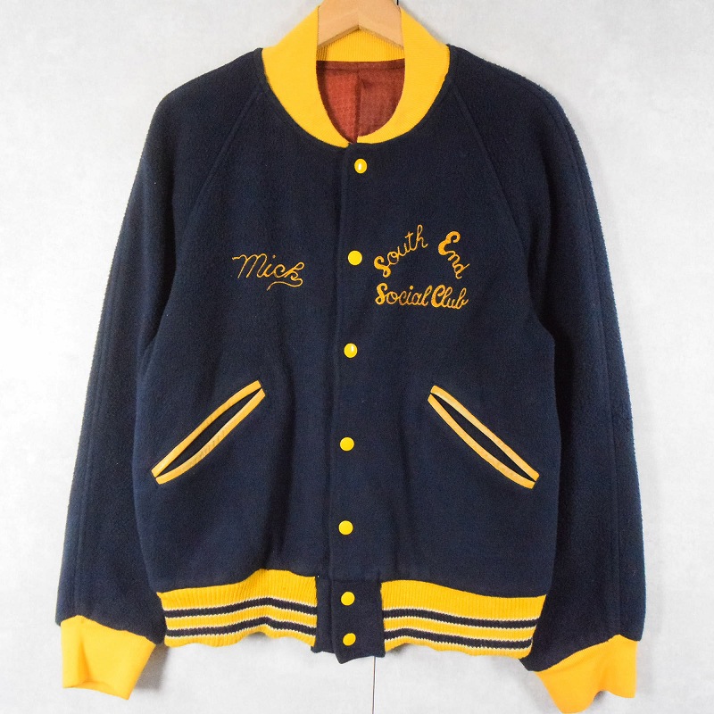 60年代 70年代 60s 70s ウールジャケット ネイビー 紺 | ビンテージ