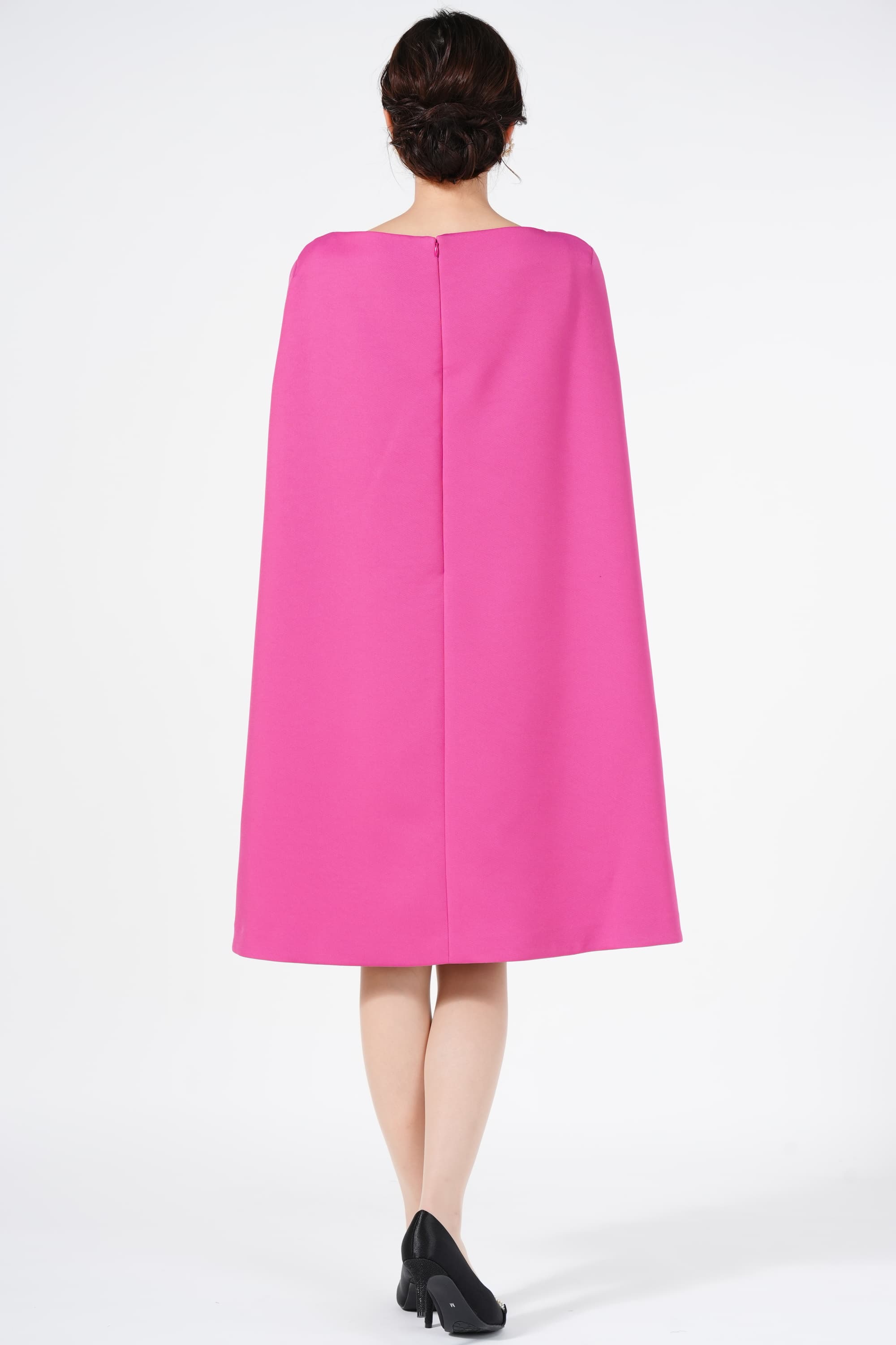 CELFORD ケープスタイル発色ピンクドレス (S) をレンタル - 結婚式