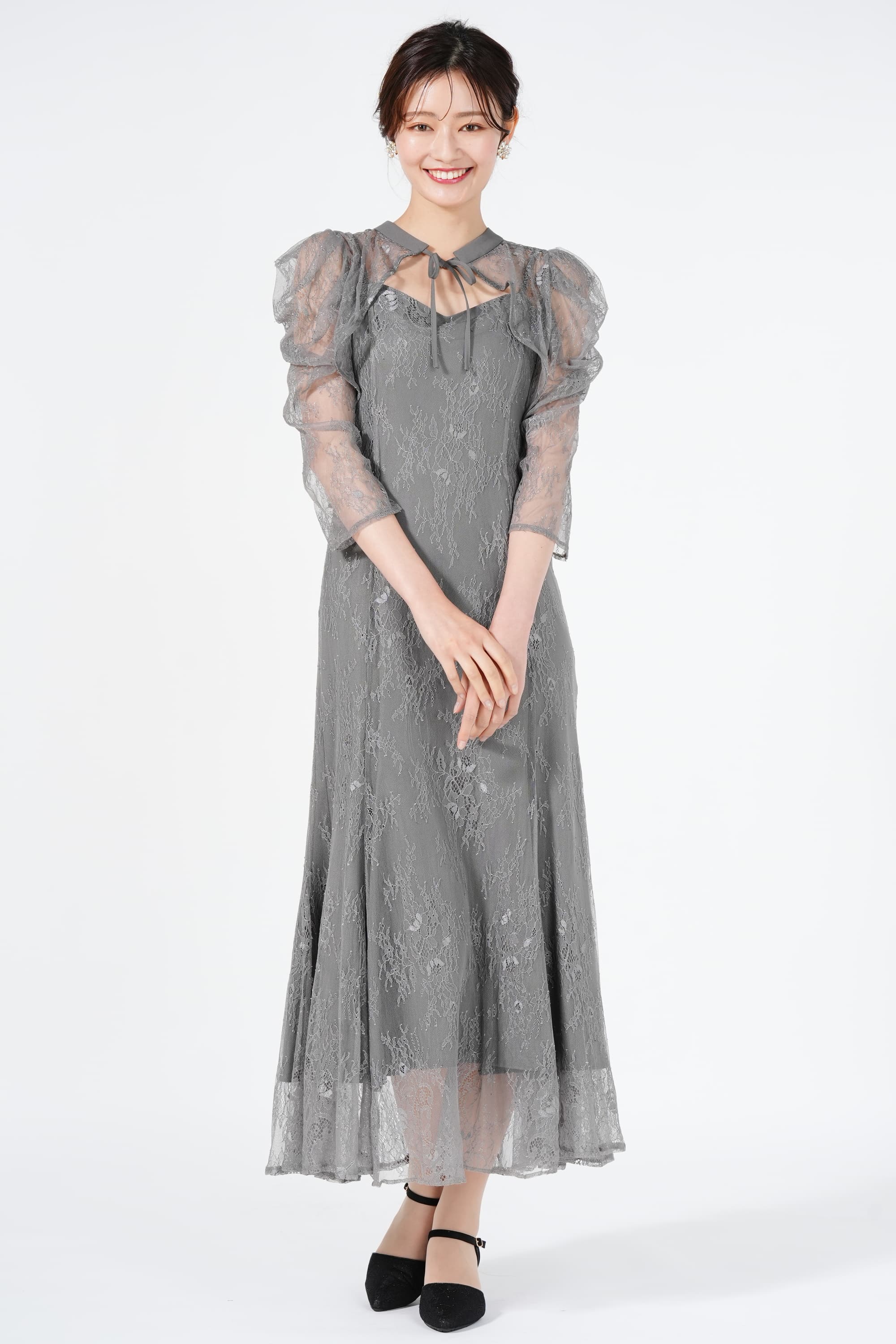 Dorry Doll ボレロレイヤード総レースグレードレス (L) をレンタル