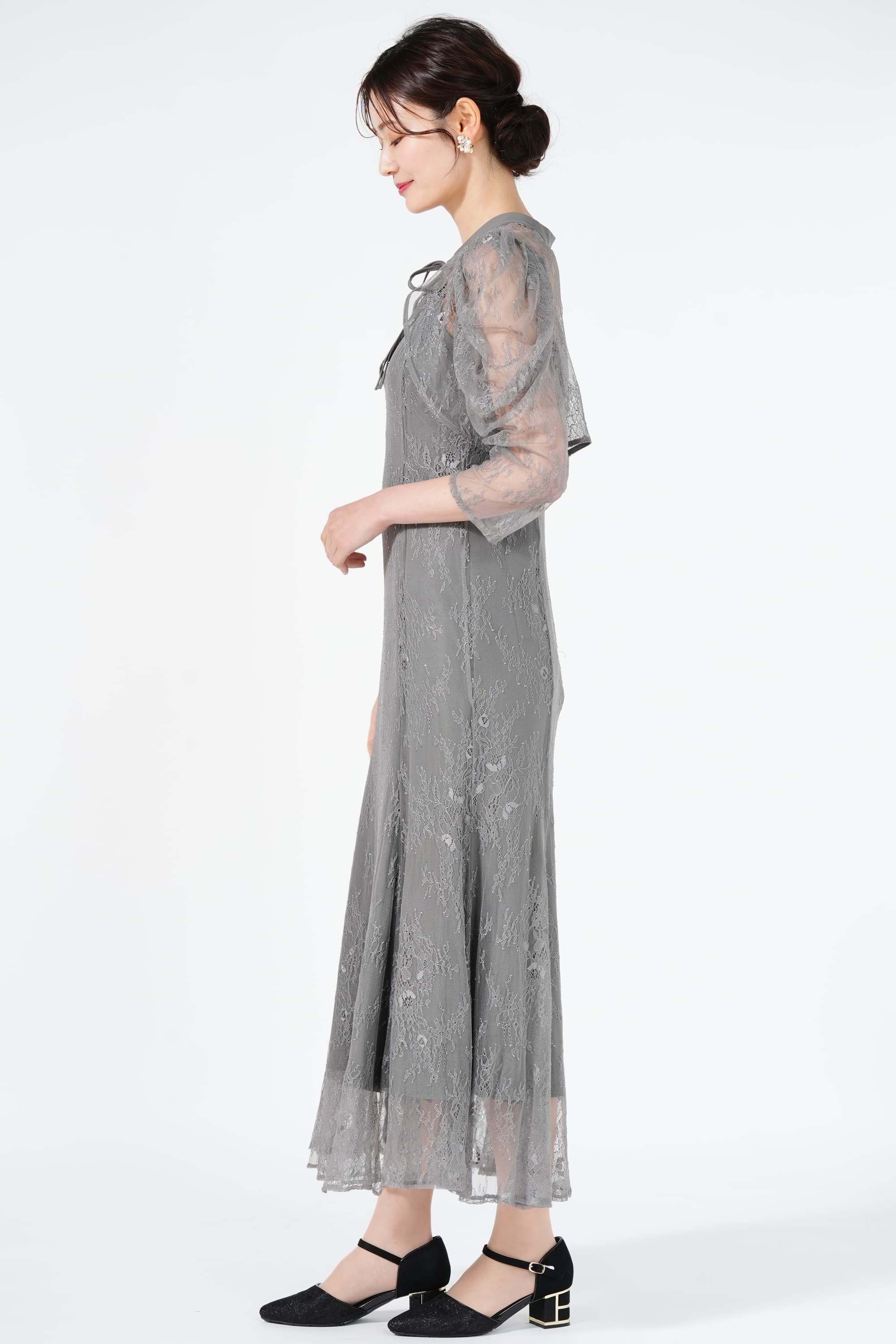 Dorry Doll ボレロレイヤード総レースグレードレス (L) をレンタル