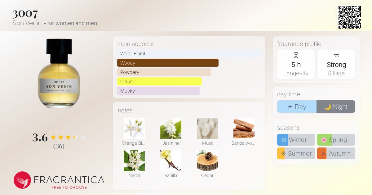 3007 Son Venïn perfume - a fragrance for women and men 2016