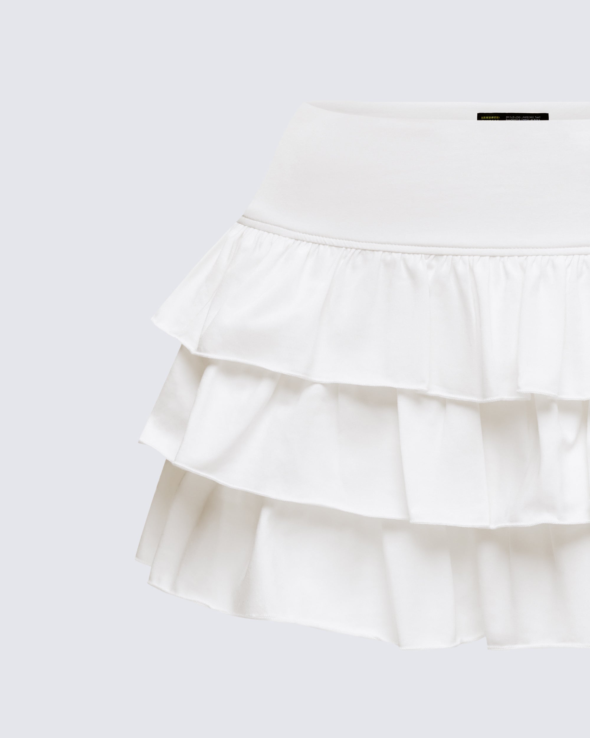 Fable Ivory Ruffle Micro Mini Skirt – FINESSE