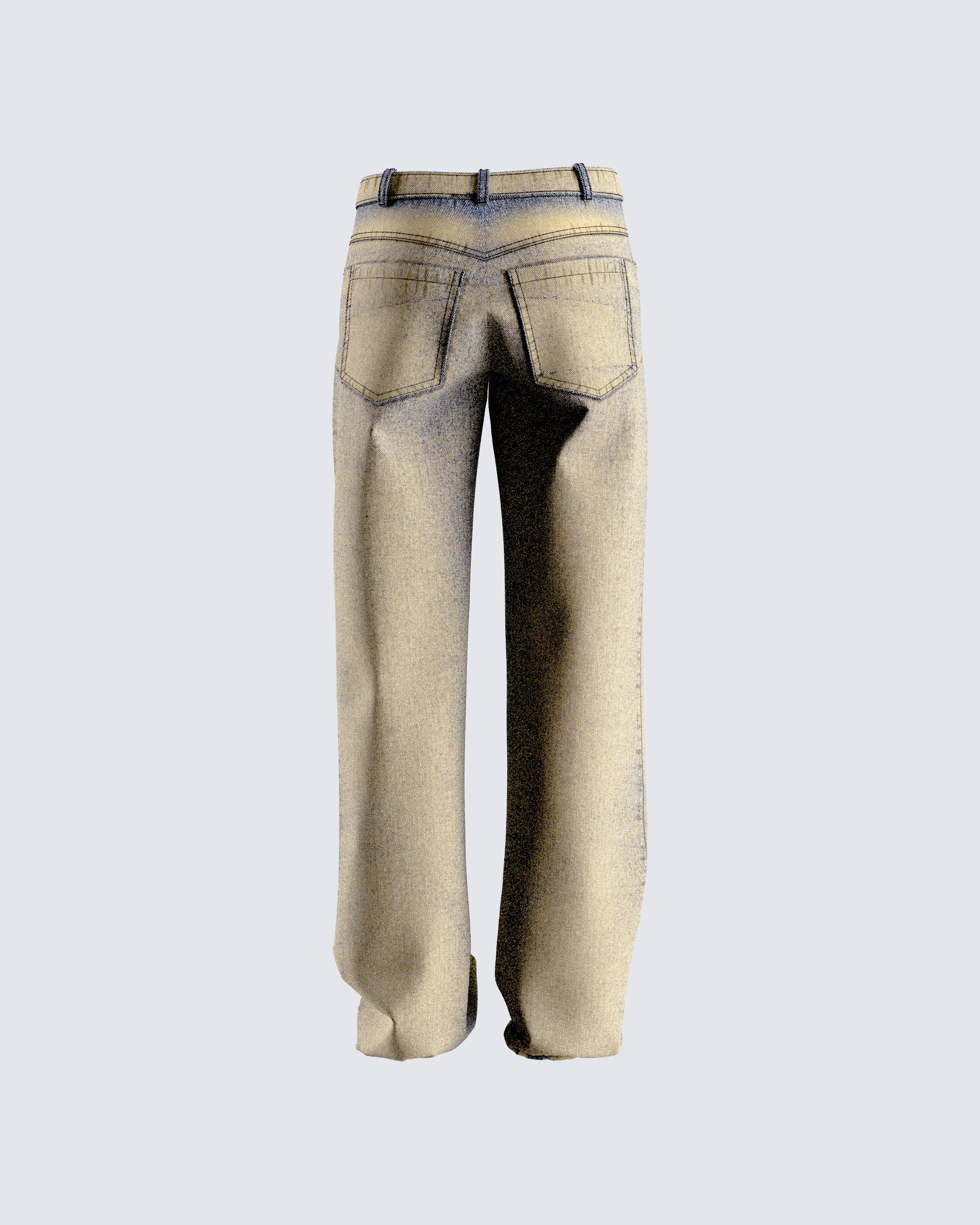 Sanvi Yellow Wash Stretch Jeans – FINESSE
