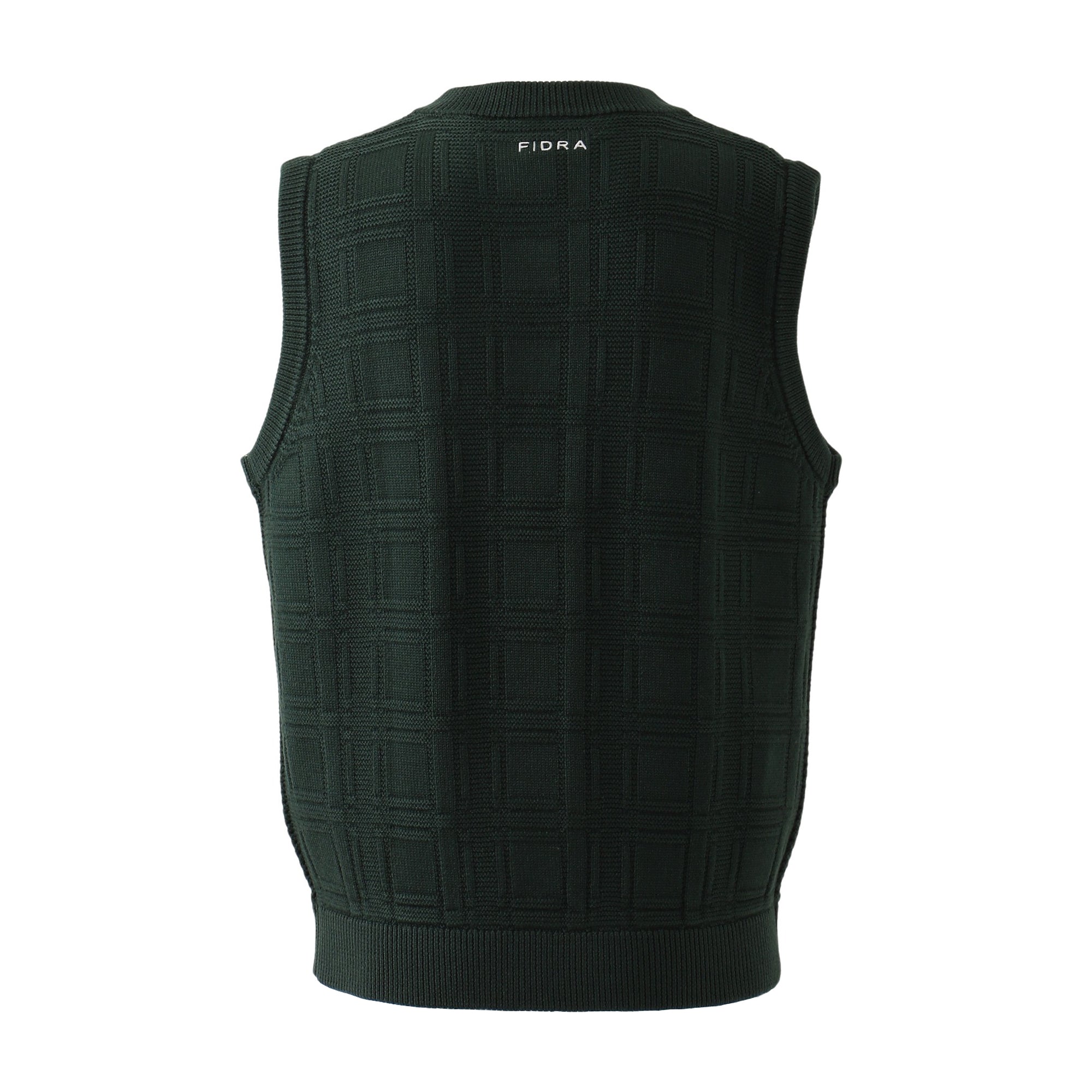 FIDRA ネイビー キルティング ベスト ハイネック FIDRA ネイビー