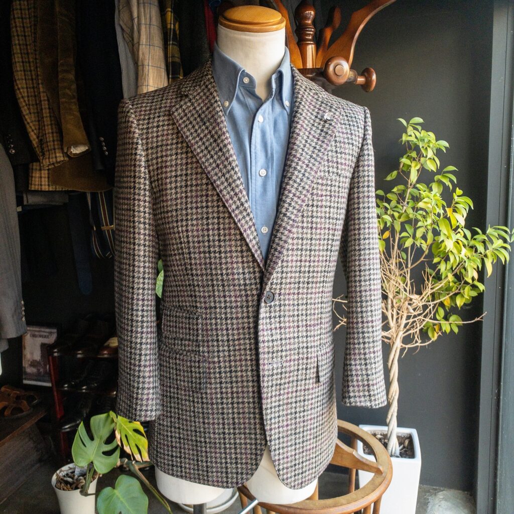 ガンクラブチェックのツイードジャケット|フィボナッチ紳士洋品店-墨田