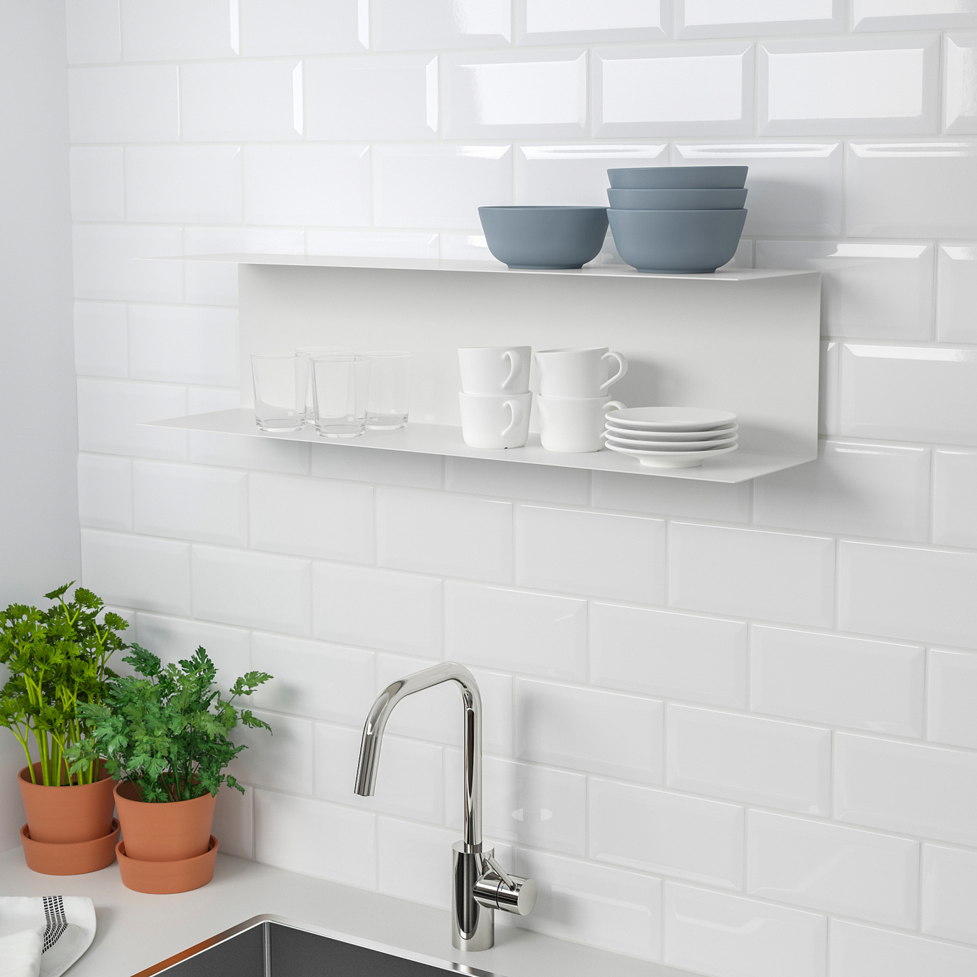 IKEA BOTKYRKA ボッシルカ BOTKYRKA wall shelf white - IKEA