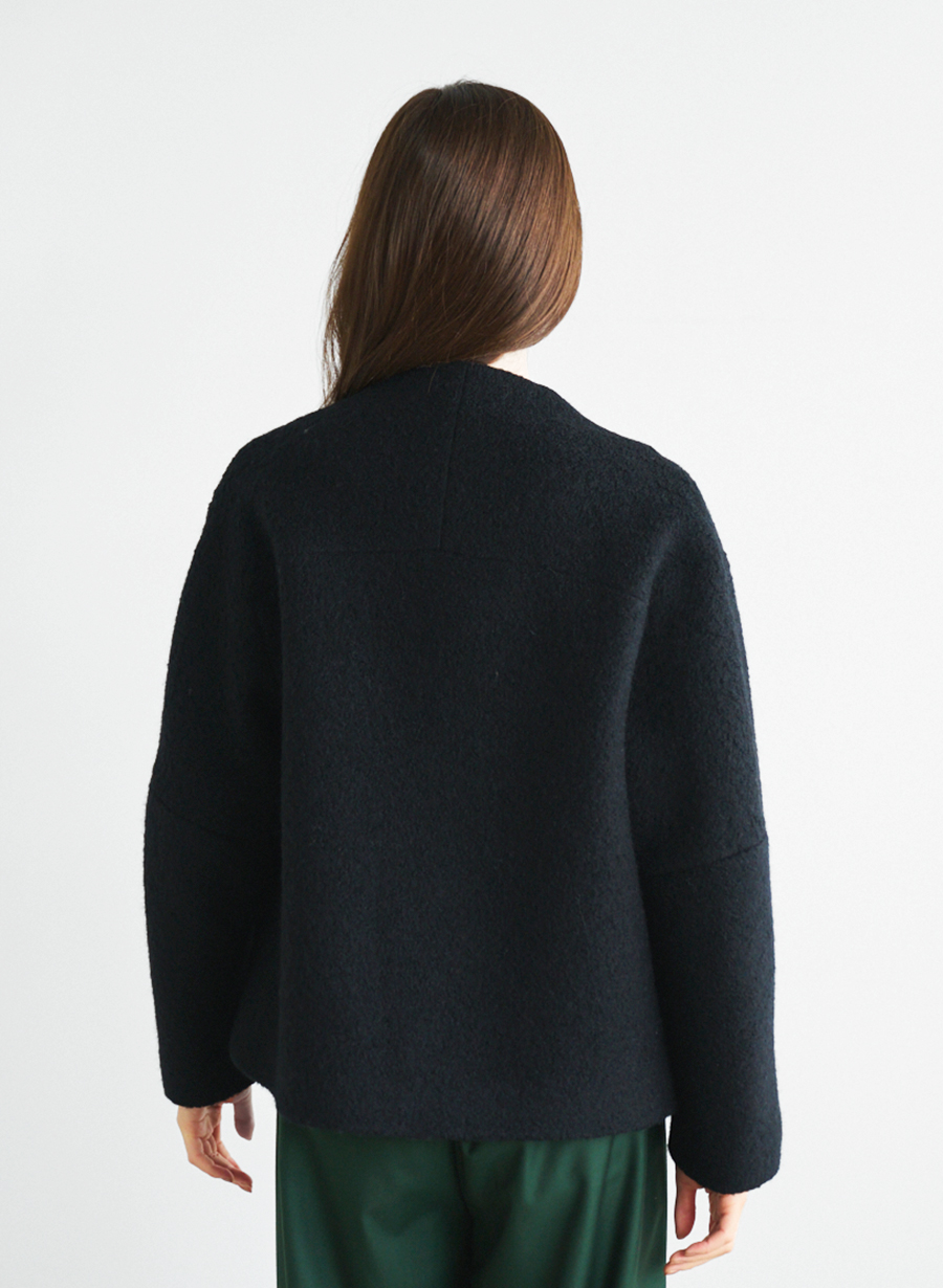 ニュージーランドウール パイルショートコート｜LOUNIE（ルーニィ