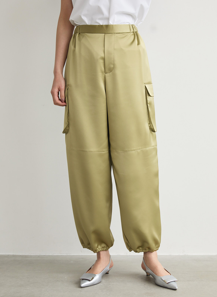 サテンカーゴギャザーパンツ｜LOUNIE（ルーニィ）公式サイト／公式