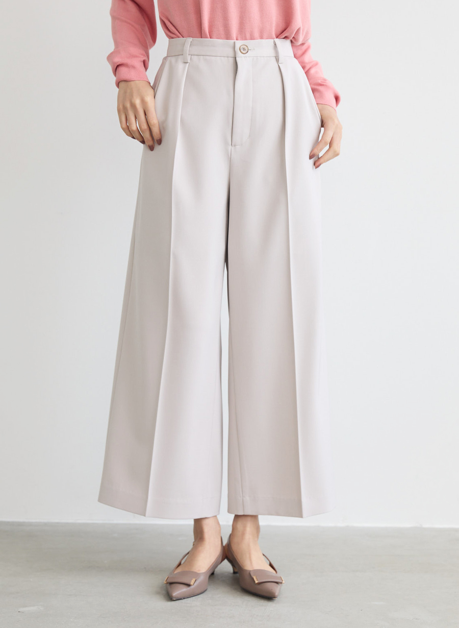 ラメ混ツイルワイドパンツ/セットアップ可｜LOUNIE（ルーニィ）公式