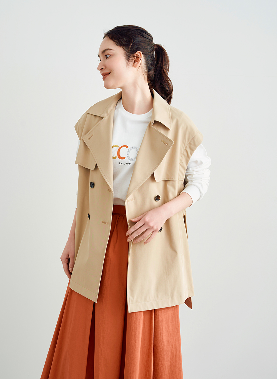 ポンチョ風トレンチコート｜LOUNIE（ルーニィ）公式サイト／公式