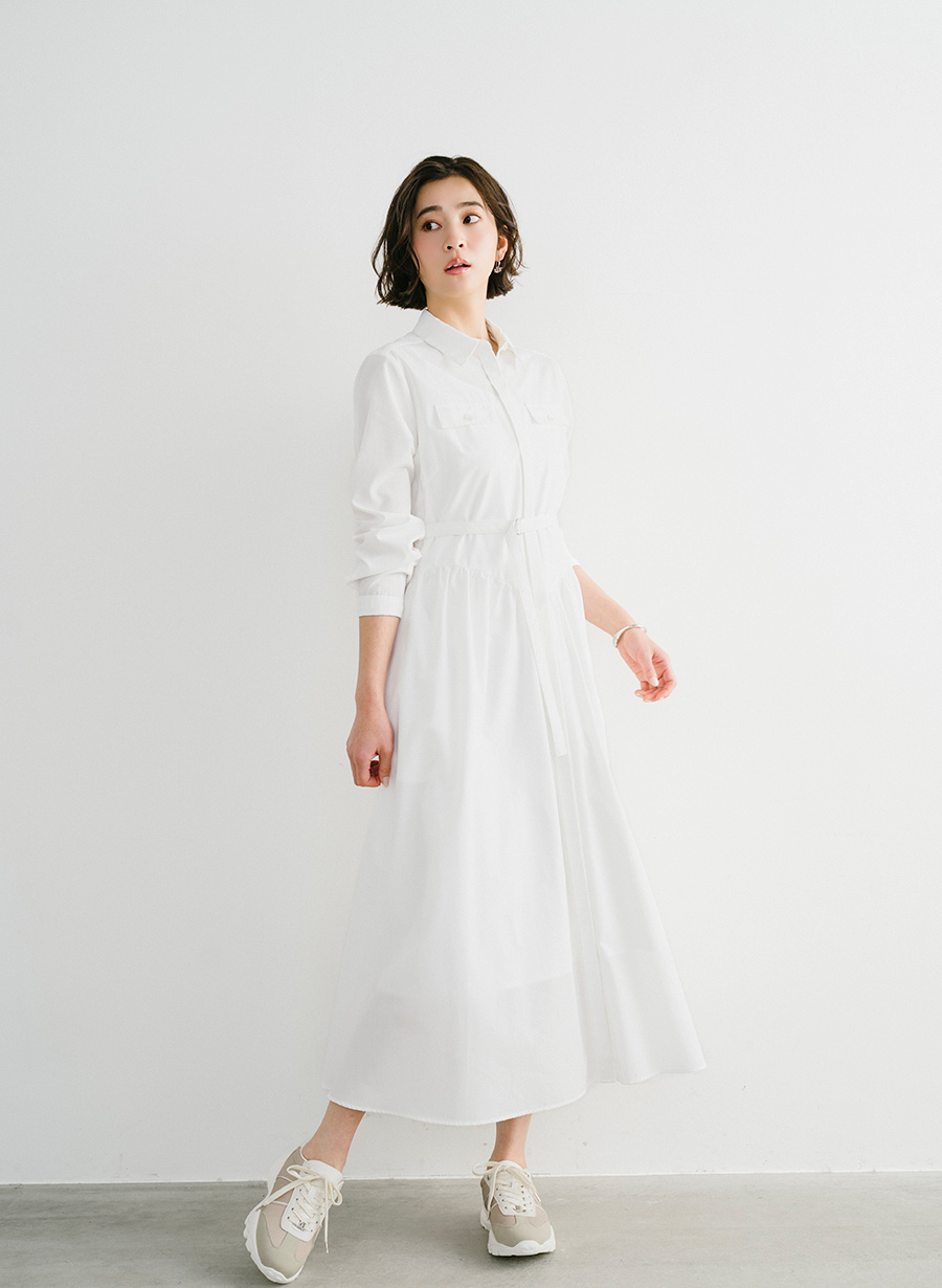 シャツデザインベルト付きワンピース｜LOUNIE（ルーニィ）公式サイト