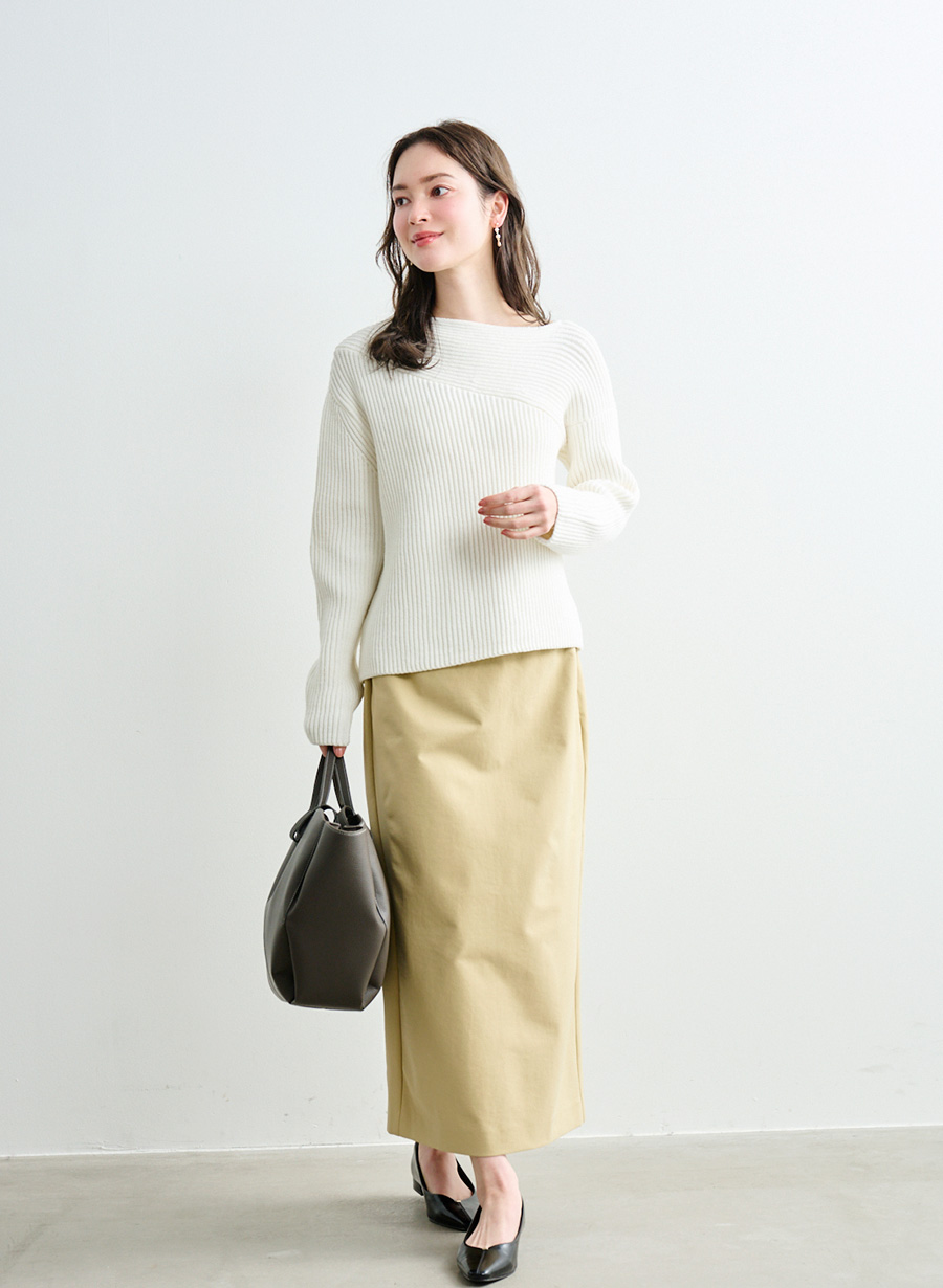 ダブルクロスストレッチタイトスカート｜LOUNIE（ルーニィ）公式サイト