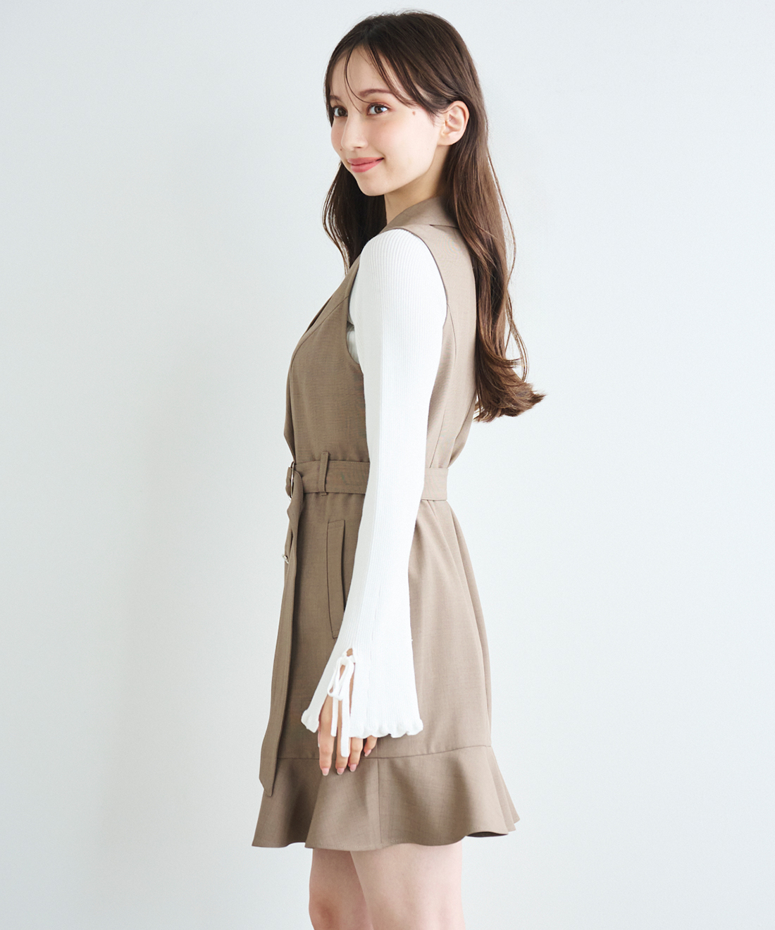 ヘムフレアジャケットミニワンピース｜PETAL ONLINE（ペタルオンライン）