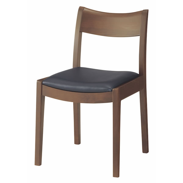 ダイニングチェア masa 天然木ダイニングチェア/合皮張り座面 DC-126-V (幅