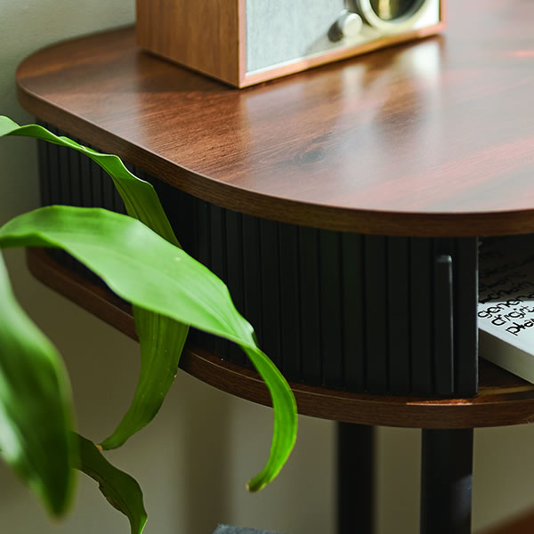 廃番 ザコンランショップ デザインデスク ウォールナット クローム