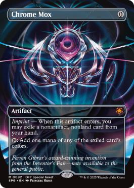Foil】(092)□ボーダーレス□《金属モックス/Chrome Mox》[SPG] 茶