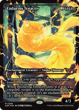 Foil】(390)□ショーケース□《永劫の不屈/Enduring Tenacity》[DSK-BF