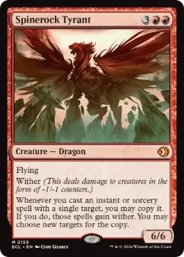 Foil】(389)□ショーケース□《背骨岩の暴君/Spinerock Tyrant》[ECL