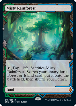 ドラゴンスケイルFoil 霧深い雨林/Misty Rainforest ドラゴンスケイル