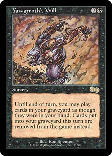 ヨーグモスの意志/Yawgmoth's Will》[USG] 黒R | 日本最大級 MTG通販
