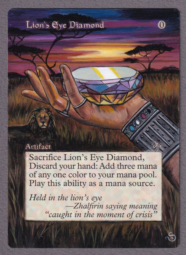 MTG ライオンの瞳のダイアモンド 英語 再録禁止 MTG ライオンの瞳の