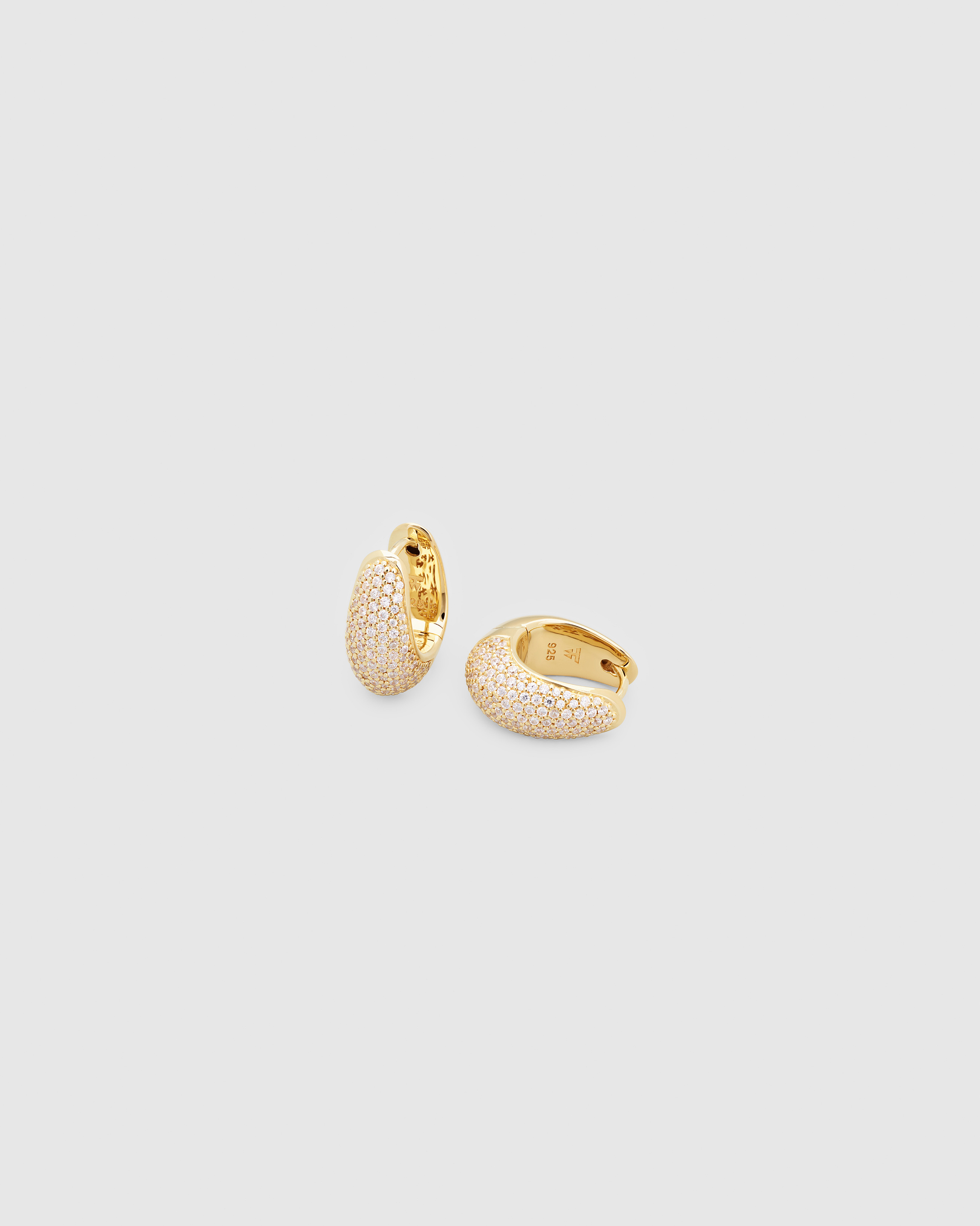 Ice Hoop Small Pave Gold - Tom Wood Project Official Online Store