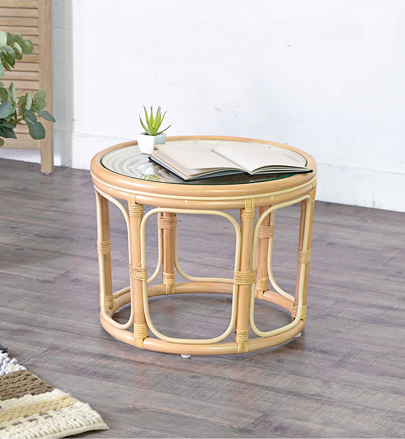 T033ND ラタン サイドテーブル | 【SR-net】Sunflower Rattanの卸販売