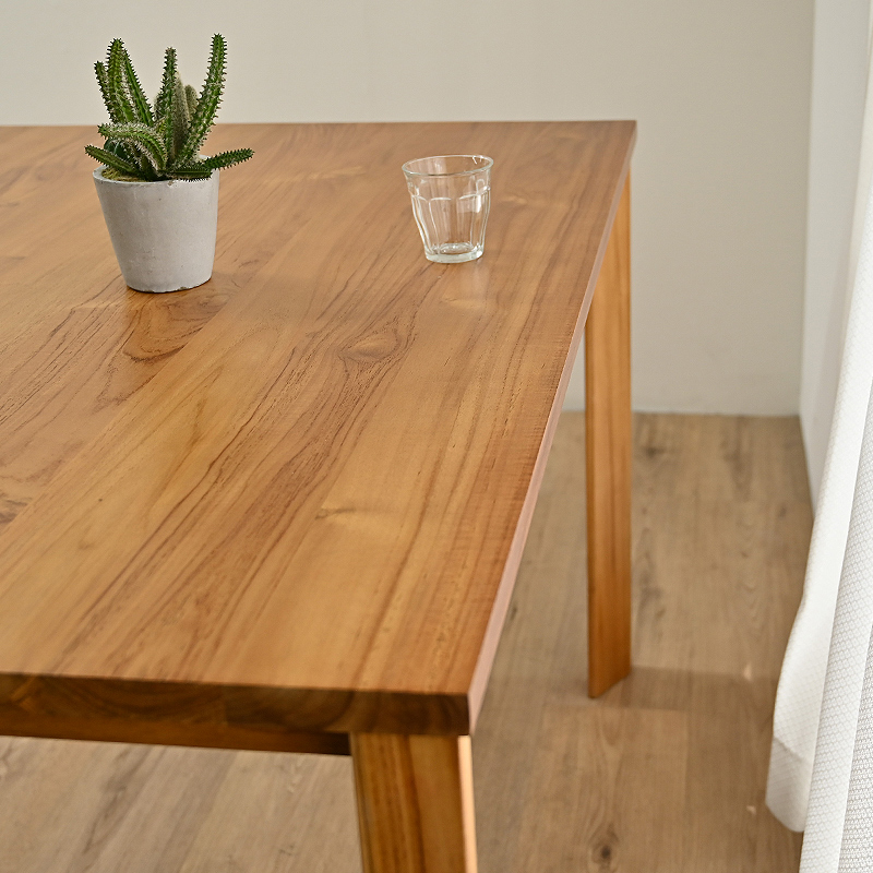 T332WX チーク無垢材 ダイニングテーブル 幅120cm | 【SR-net