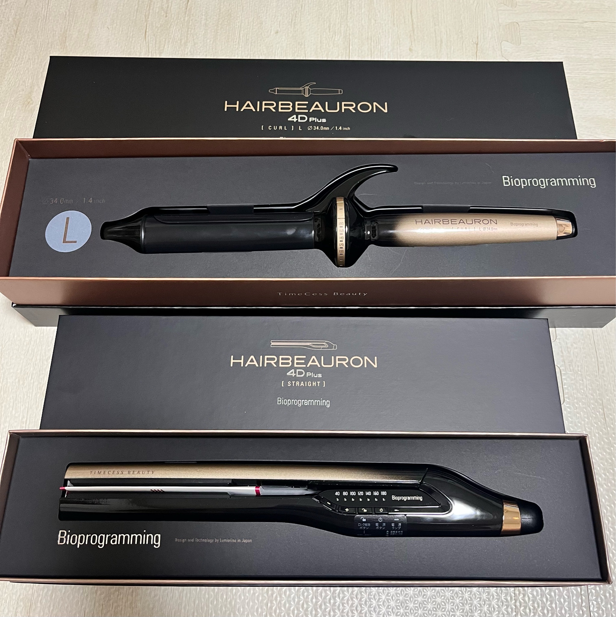 ヘアビューロン 4D Plus ストレート アイロン bioprogrammin ヘア