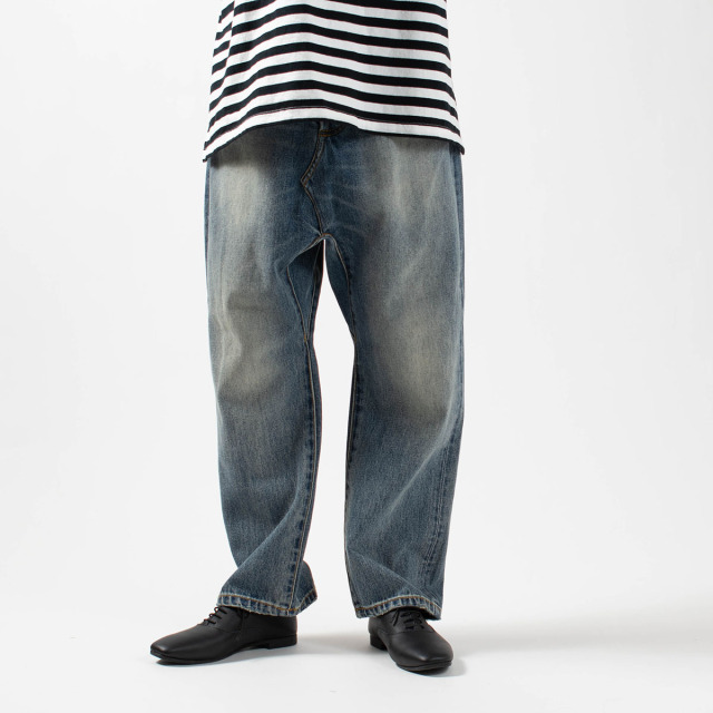 ichi デニムサルエルパンツ｜ナチュラルファッション・ナチュラル服の通販