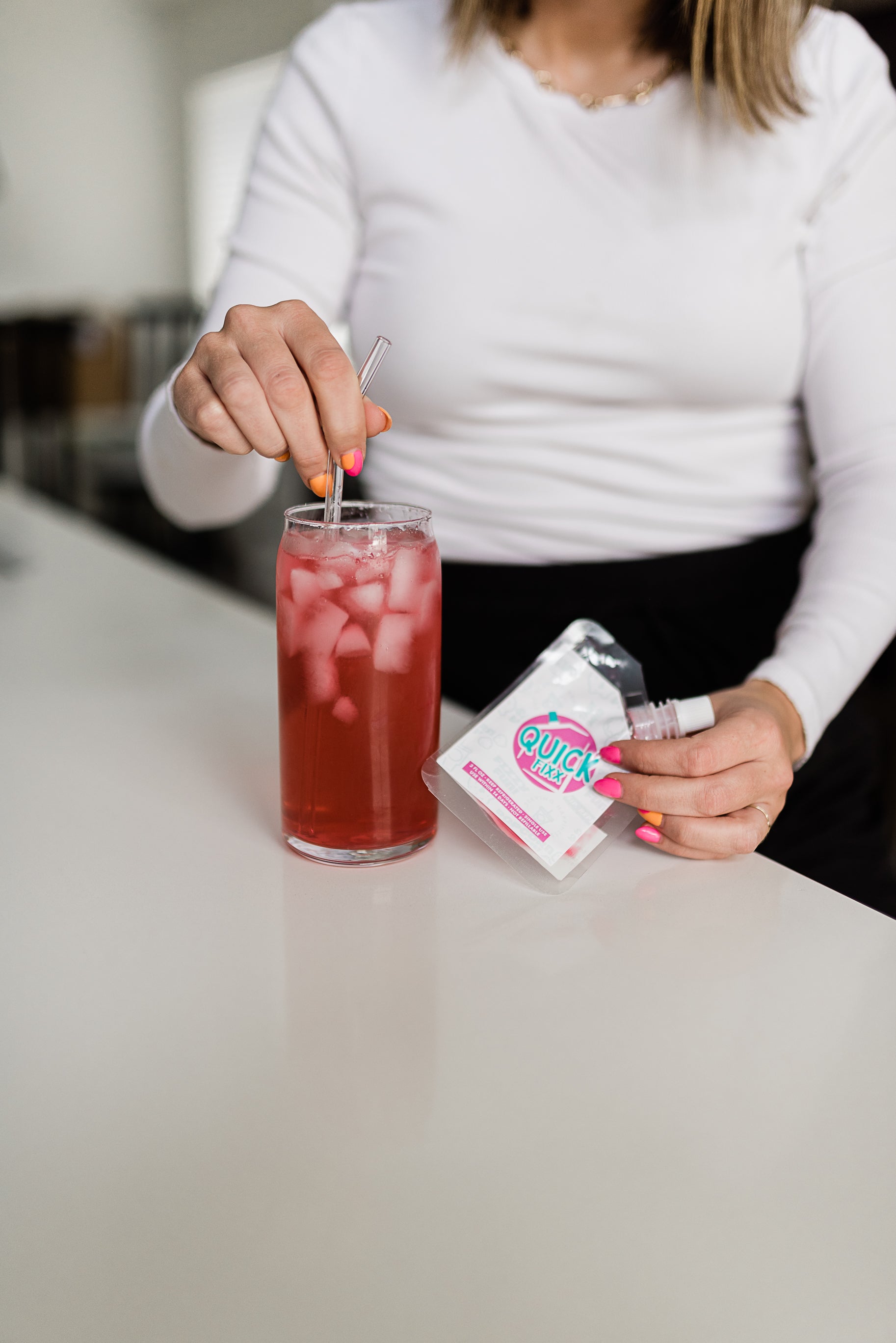 Caffeinated Flavored Water Packets | QuickFIXX by Fixxology