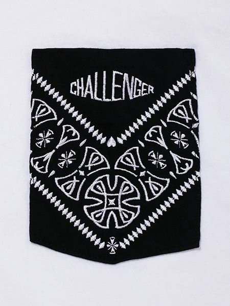 CHALLENGER / BANDANNA PKT TEE -White-