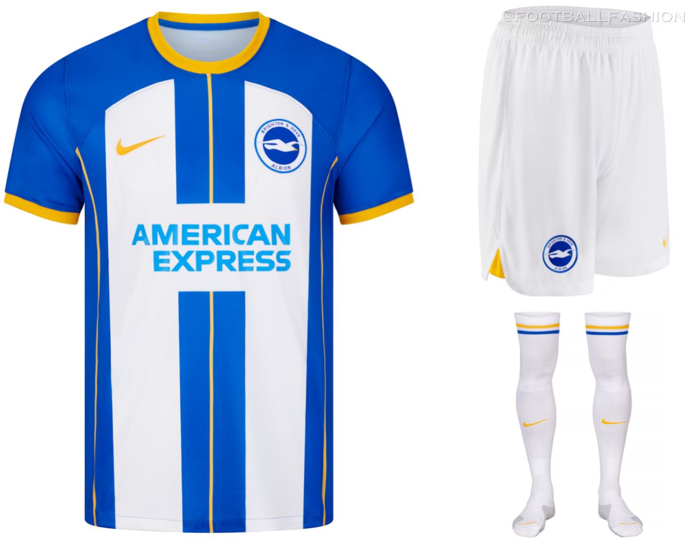 Brighton & Hove Albion 2022/23 Nike Home Kit - FOOTBALL FASHION