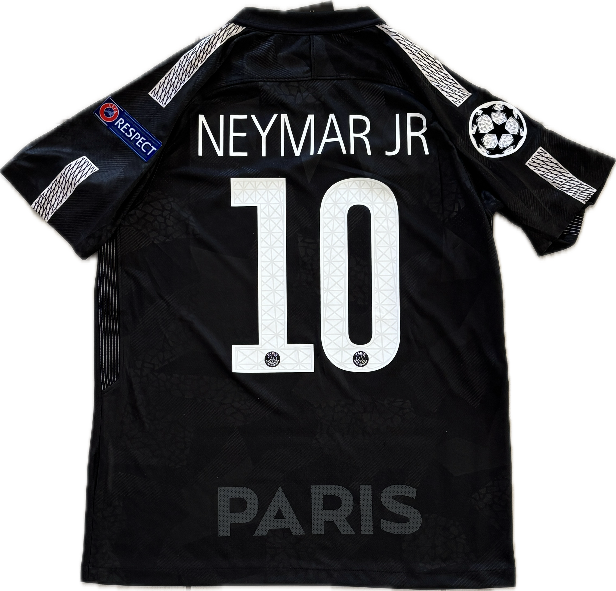 Neymar Jr #10 PSG 2018-19 Champions League Third Jersey - Nike
