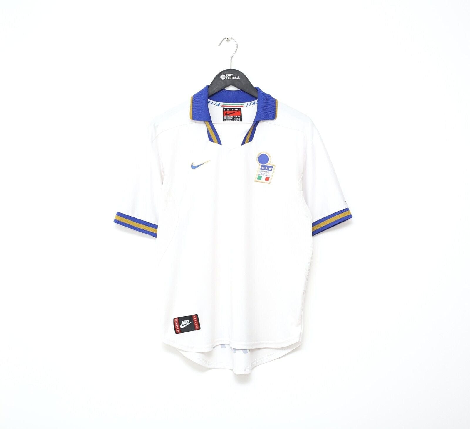 1996/97 ITALY Vintage Nike Away Football Shirt Jersey (M/L) EURO