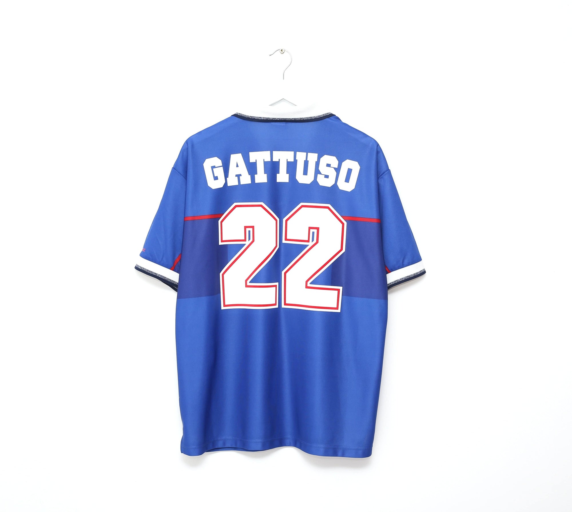 1997/99 GATTUSO #22 Rangers Vintage Nike European Home Football