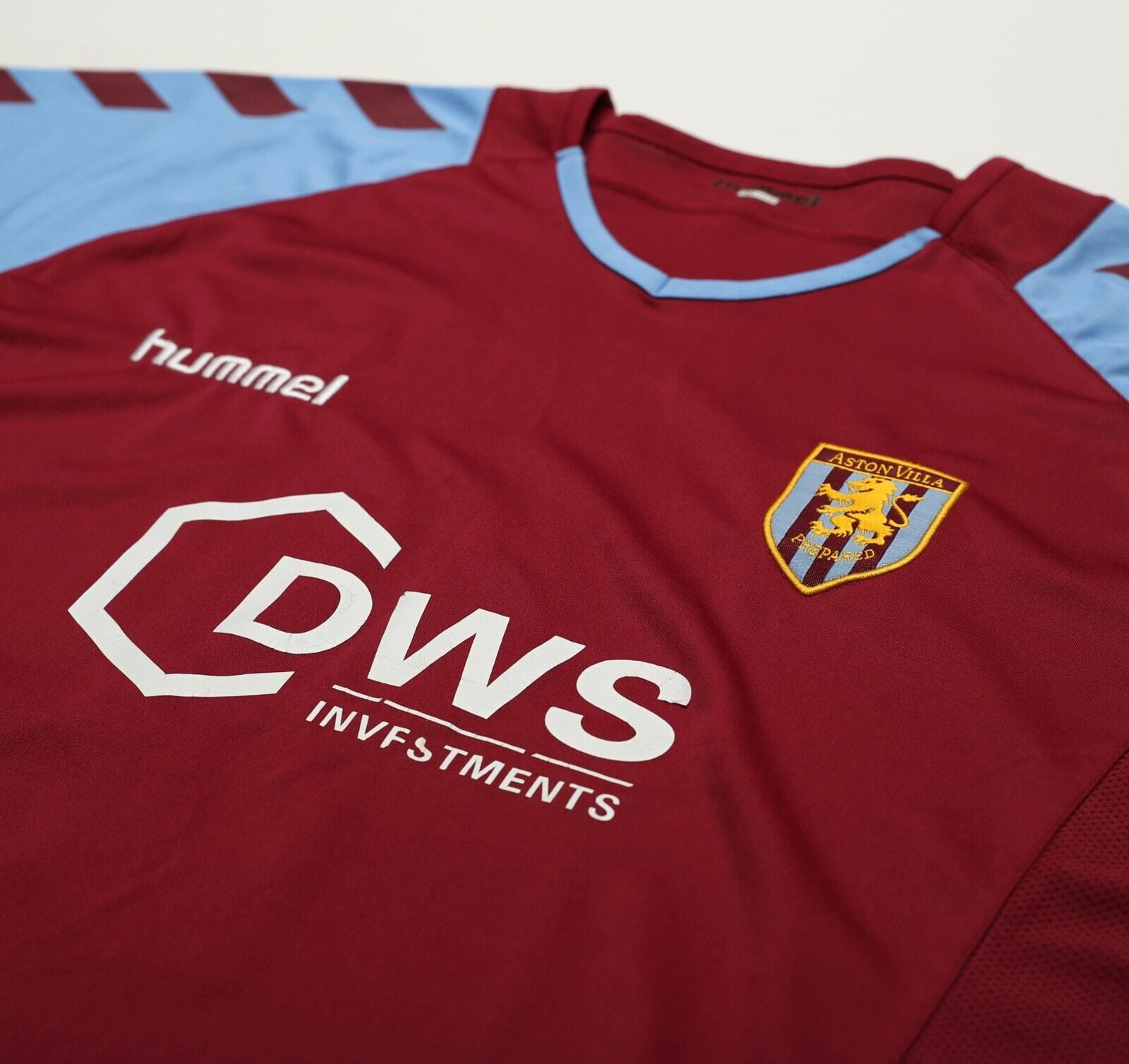 2004/05 ANGEL 9 Aston Villa Vintage Hummel Home Football Shirt (S