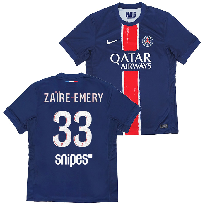 PSG 2024-25 オフィシャルネーム＆ナンバー入りユニフォーム 入荷