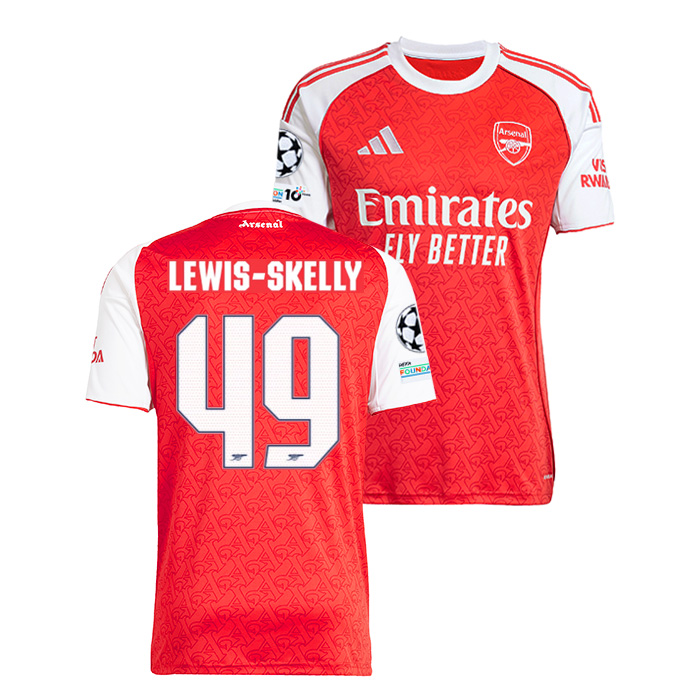 アーセナル 25-26 ホーム 半袖 ユニフォーム No.49 ルイス＝スケリー