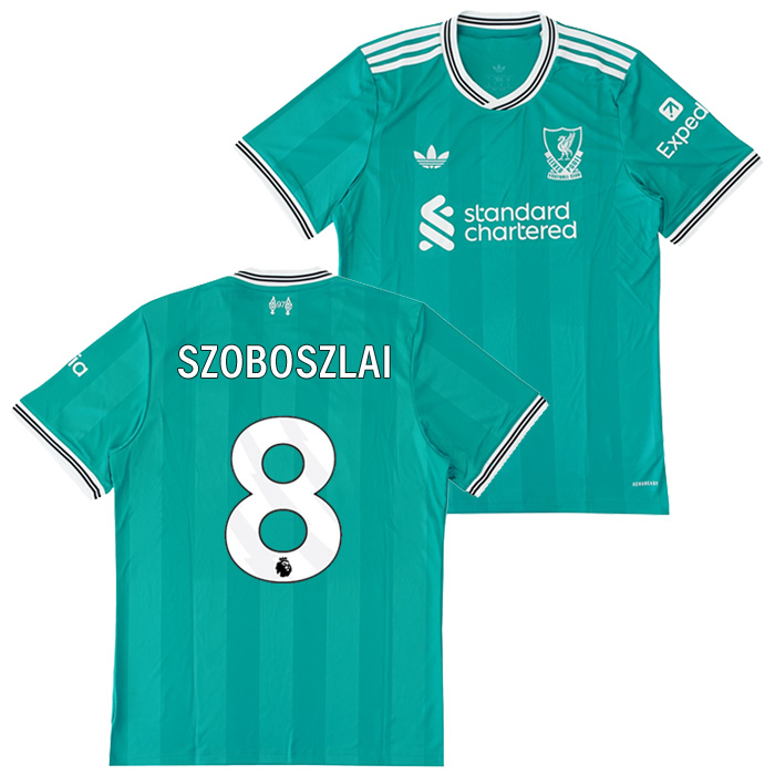リバプール 25-26 サード 半袖 ユニフォーム No.8 ソボスライ【adidas