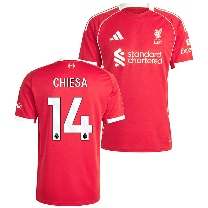 リバプール 25-26 ホーム 半袖 ユニフォーム No.14 キエーザ【adidas
