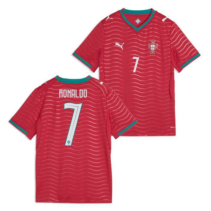 ポルトガル代表 2026 ホーム 半袖 ユニフォーム ジュニア No.7