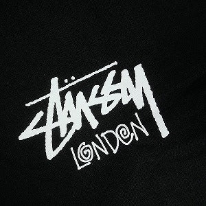STUSSY ステューシー 25SS STOCK LONDON TEE BLACK ロンドン限定T
