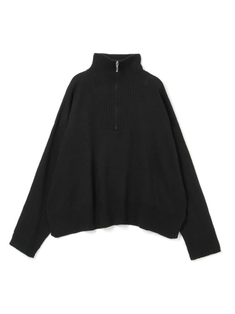 ブラウン ハーフジップニット | フォーエル公式通販