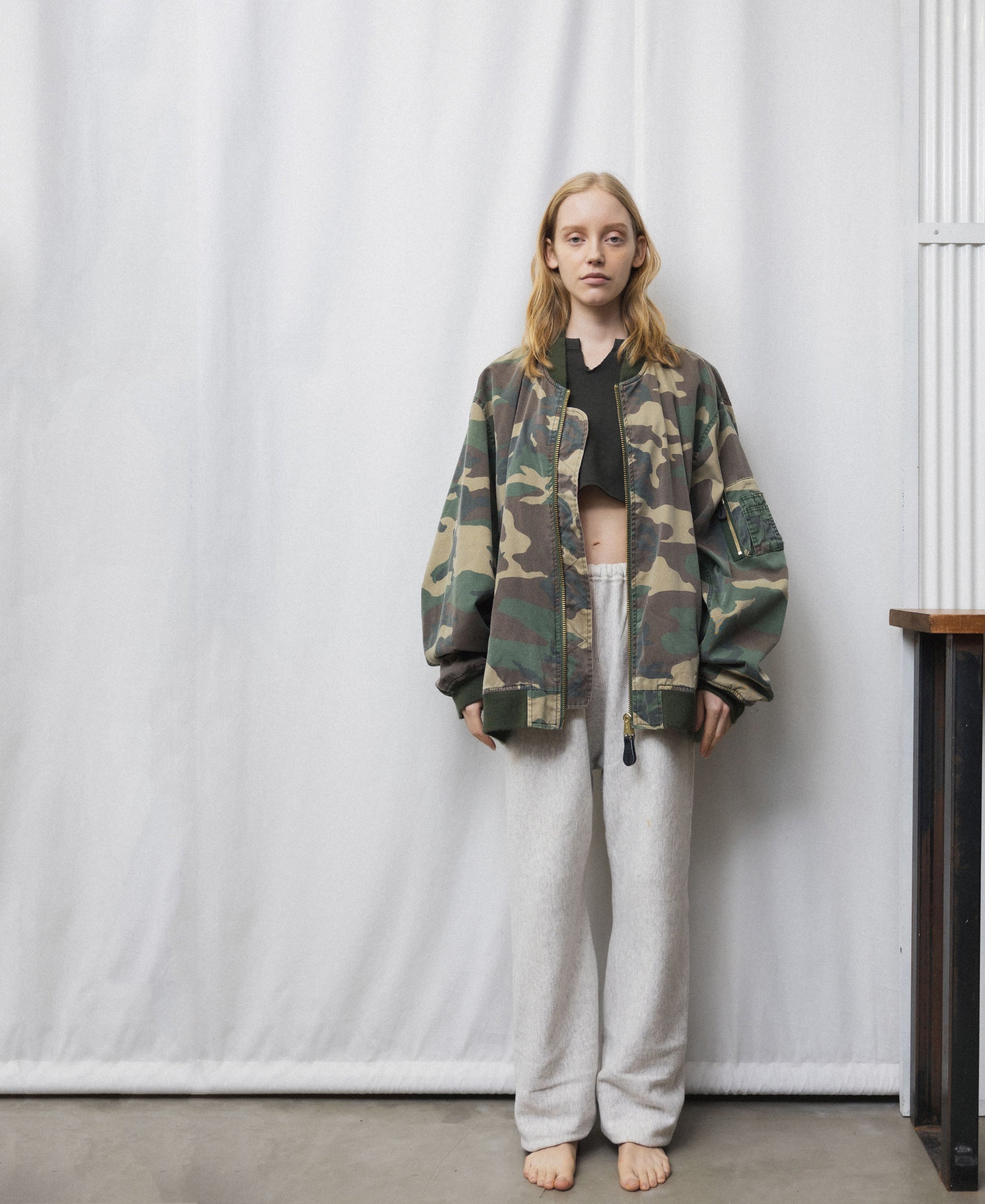 MA-1 | NON-PADDED BOMBER JACKET | VINTAGE WASH WC – F.M.C.D.