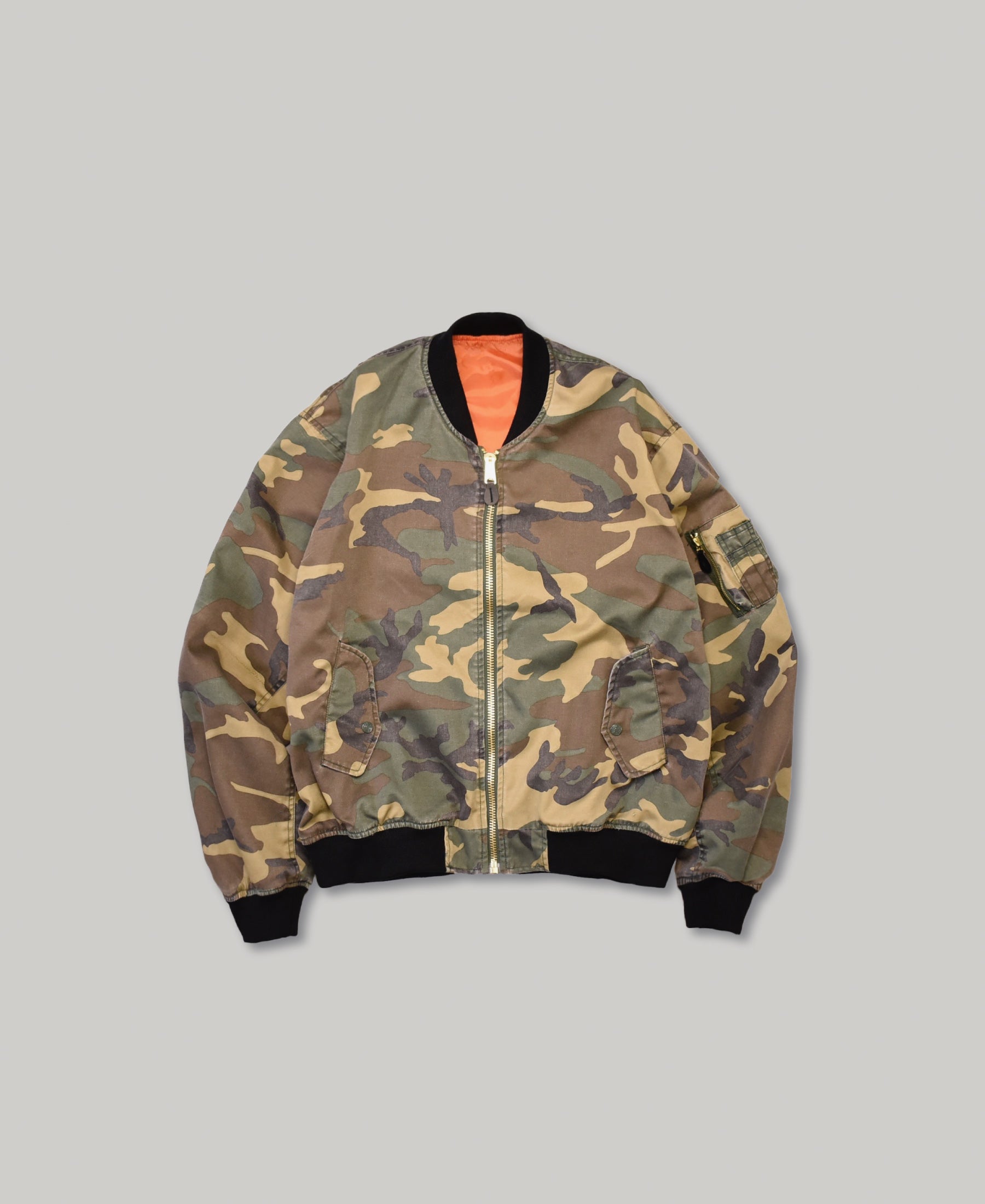 MA-1 | NON-PADDED BOMBER JACKET | VINTAGE WASH WC – F.M.C.D.