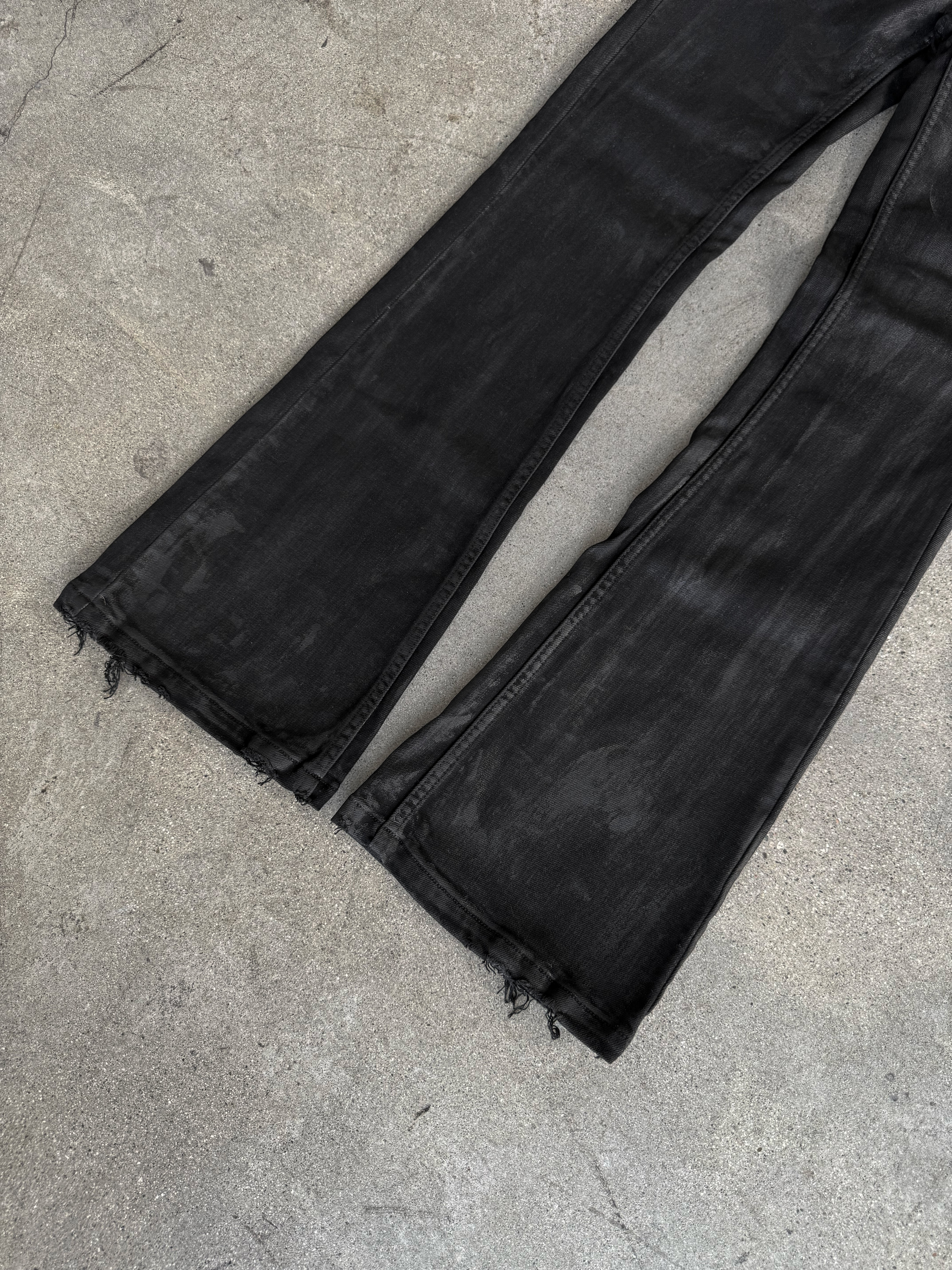 Hand Waxed Flared Denim – 44