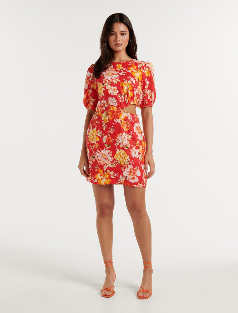 andmary Leah muffler mini dress